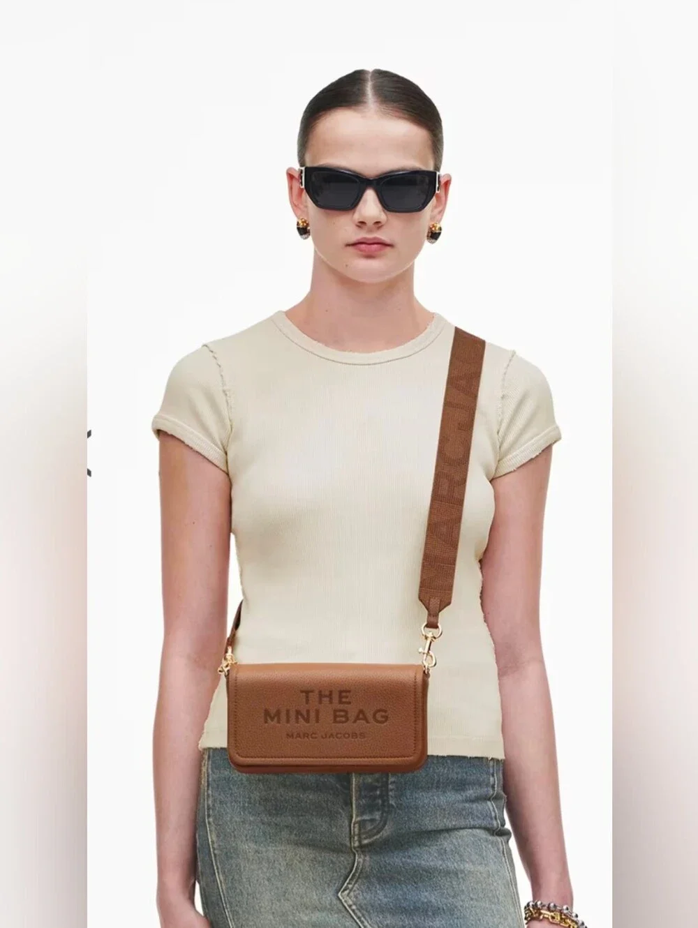 The Mini Bag By Marc Jacobs Brown Leather - Picture 12 of 12